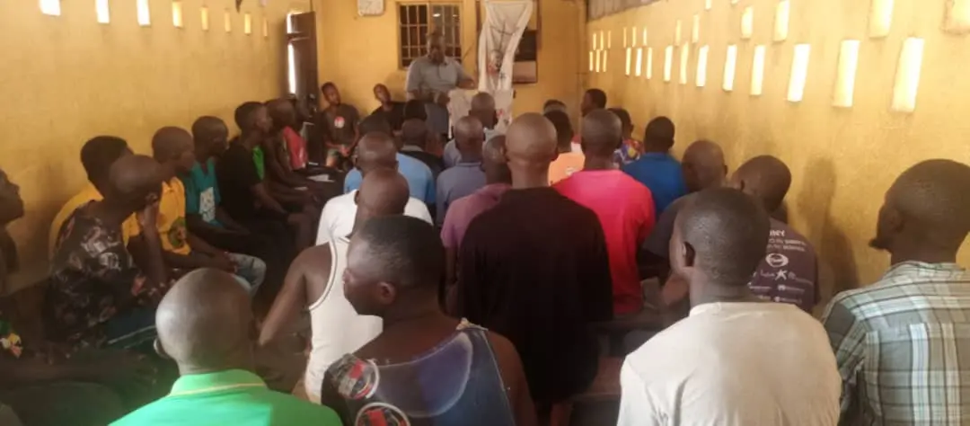 Teaching incarcerated men the Word of God.