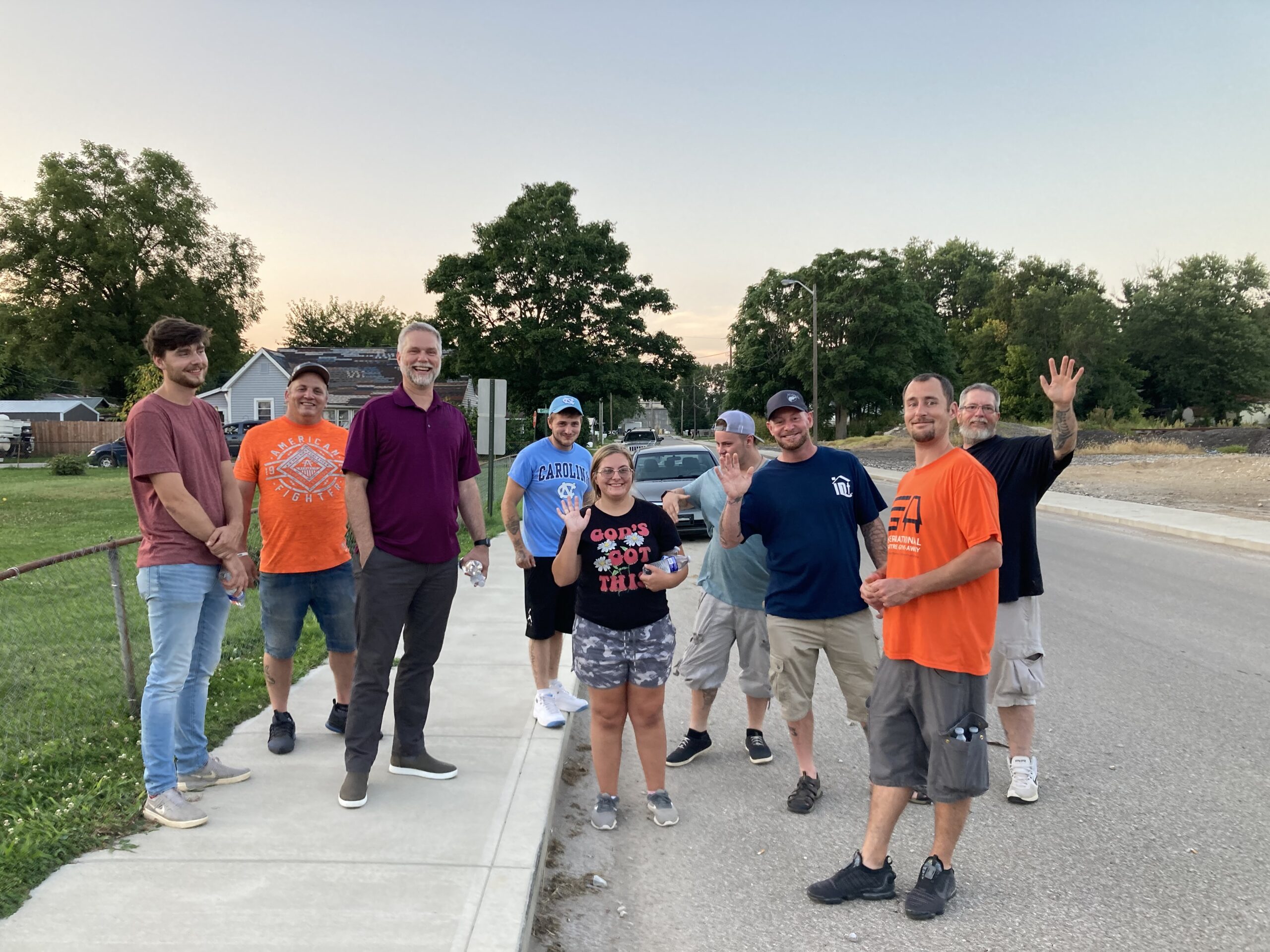 Prayer walking with
The Keystone Project
and the Indiana Dream Team